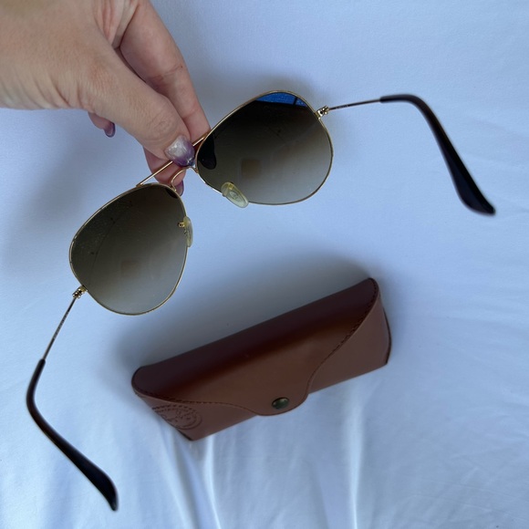 Brown gradient Rayban aviators used, details shown in pictures - Picture 2 of 7